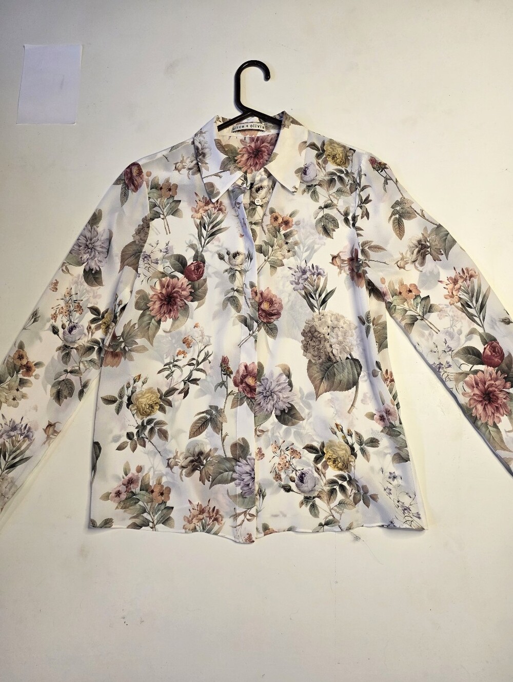 ALICE + OLIVIA WILLA Silk Blouse